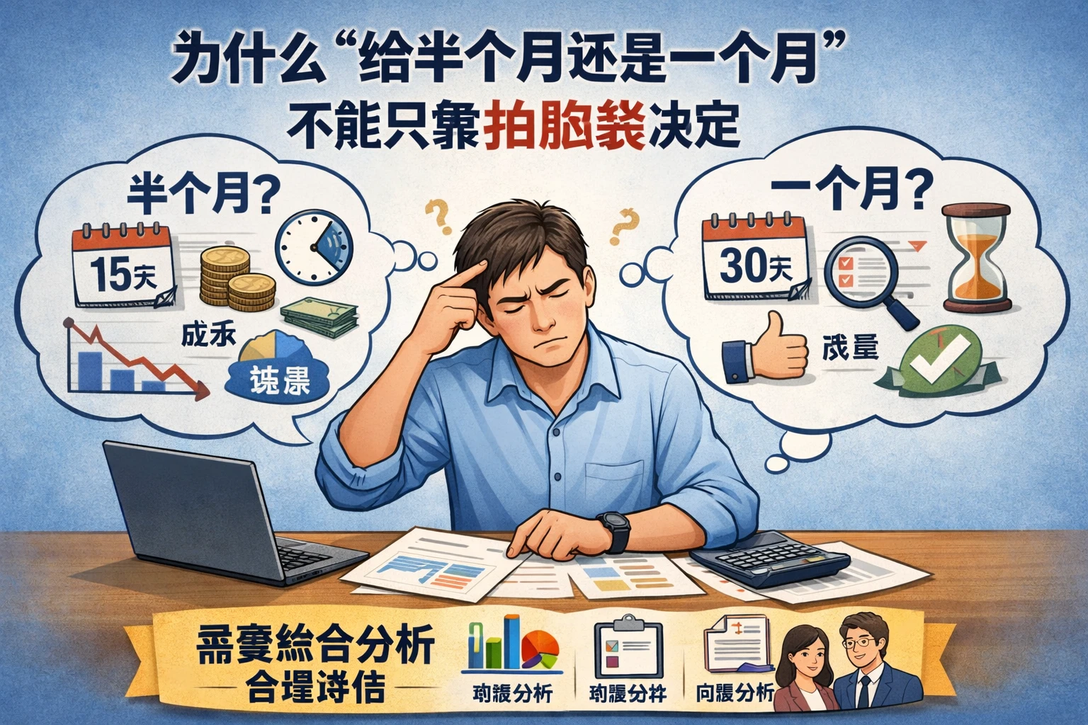 为什么“给半个月还是一个月”不能只靠拍脑袋决定