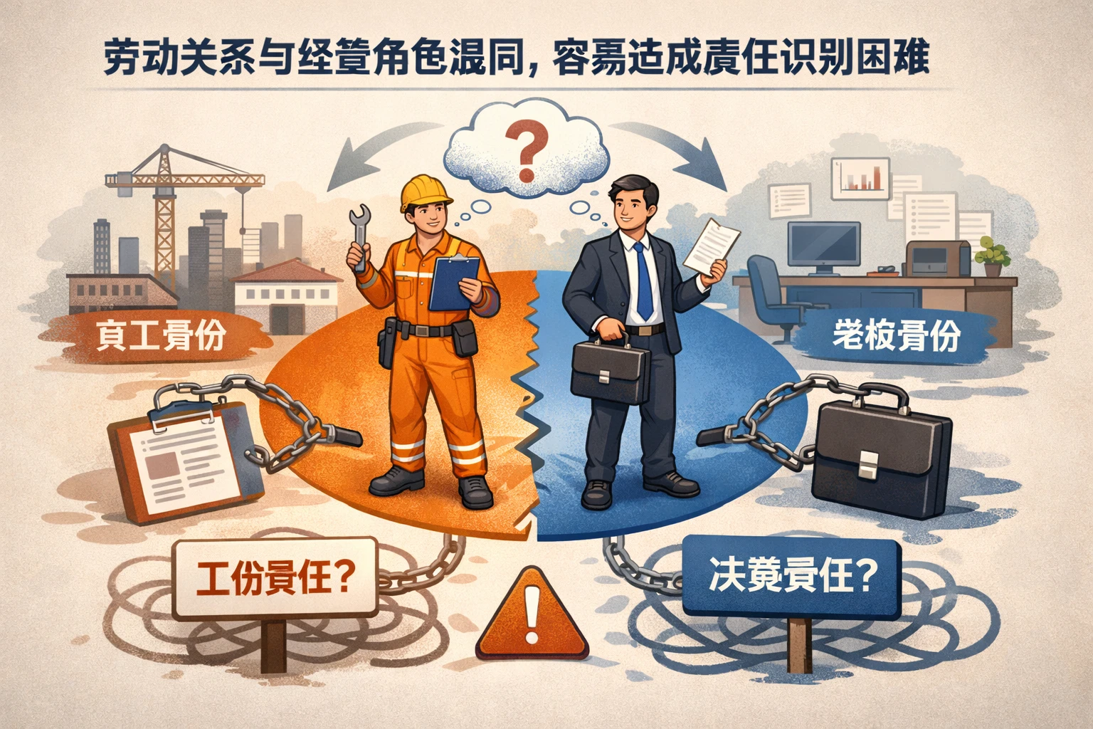 劳动关系与经营角色混同,容易造成责任识别困难