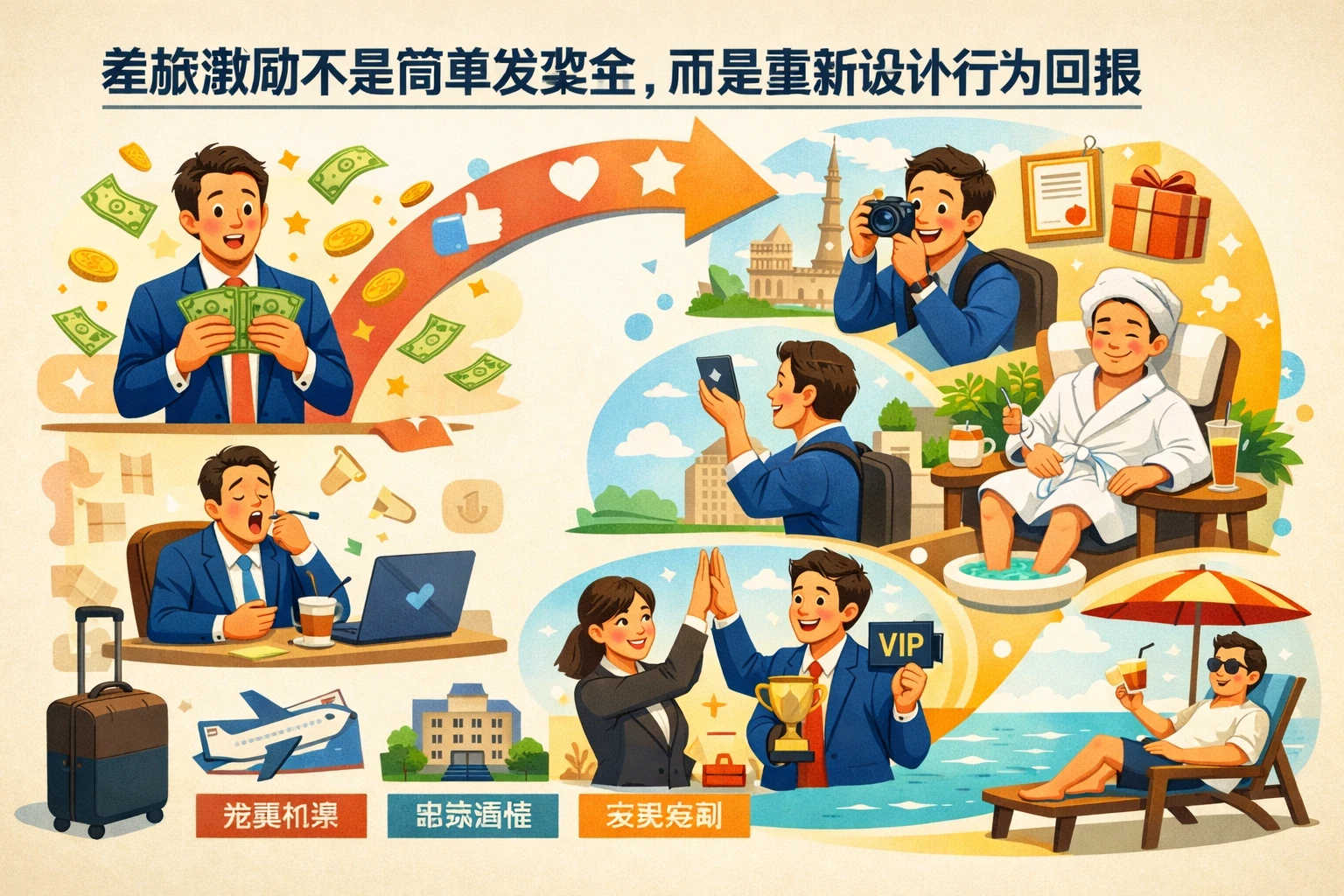 差旅激励不是简单发奖金，而是重新设计行为回报