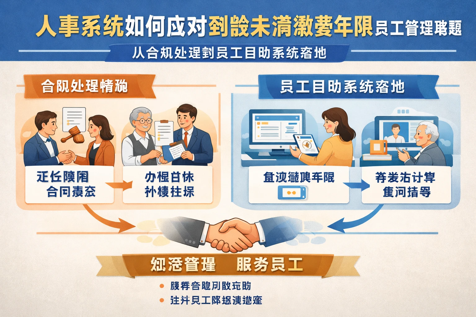 人事系统如何应对到龄未满缴费年限员工管理难题：从合规处理到员工自助系统落地