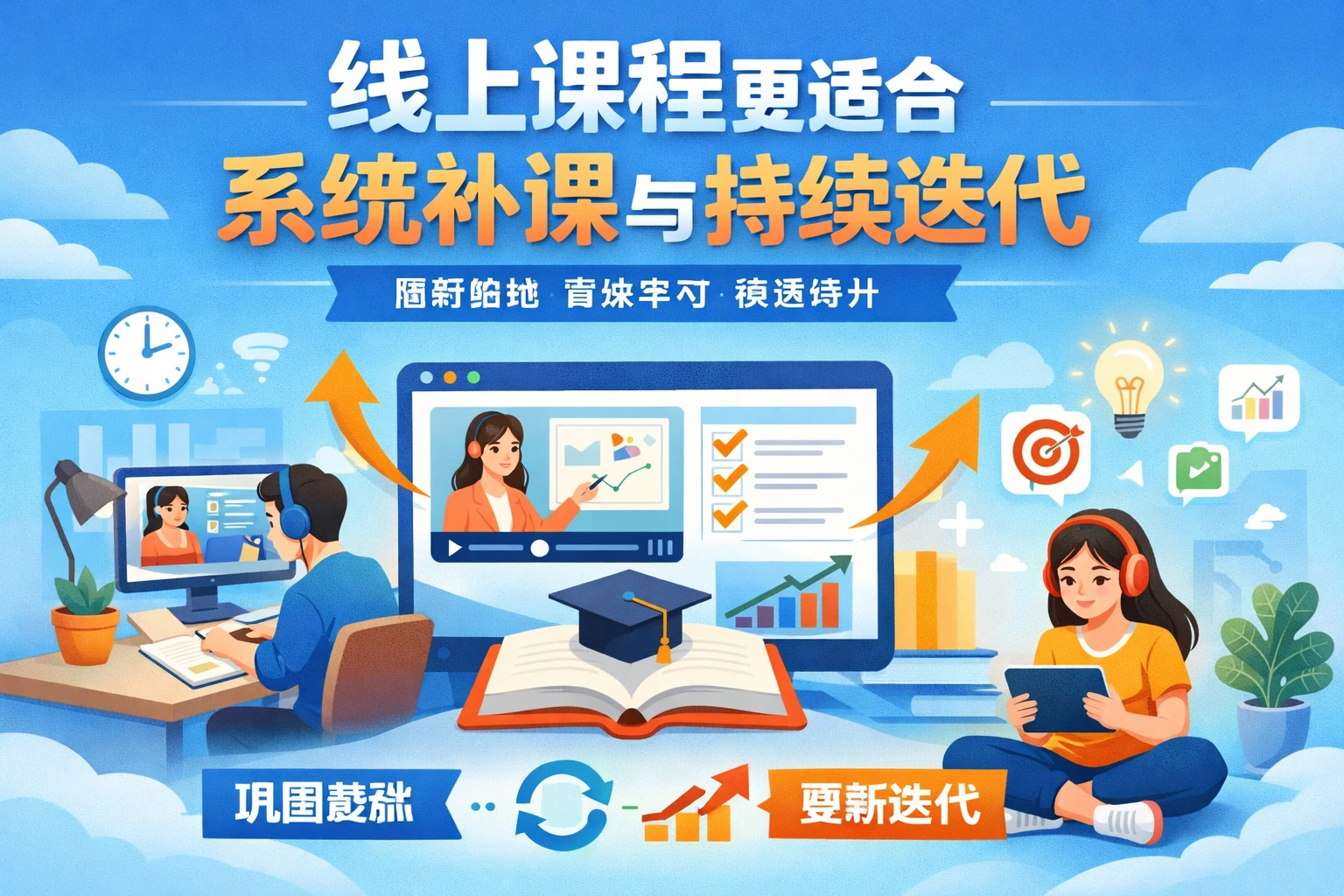 线上课程更适合系统补课与持续迭代
