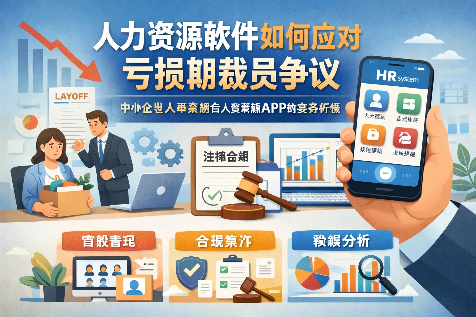 人力资源软件如何应对亏损期裁员争议：中小企业人事系统与人事系统APP的实务价值