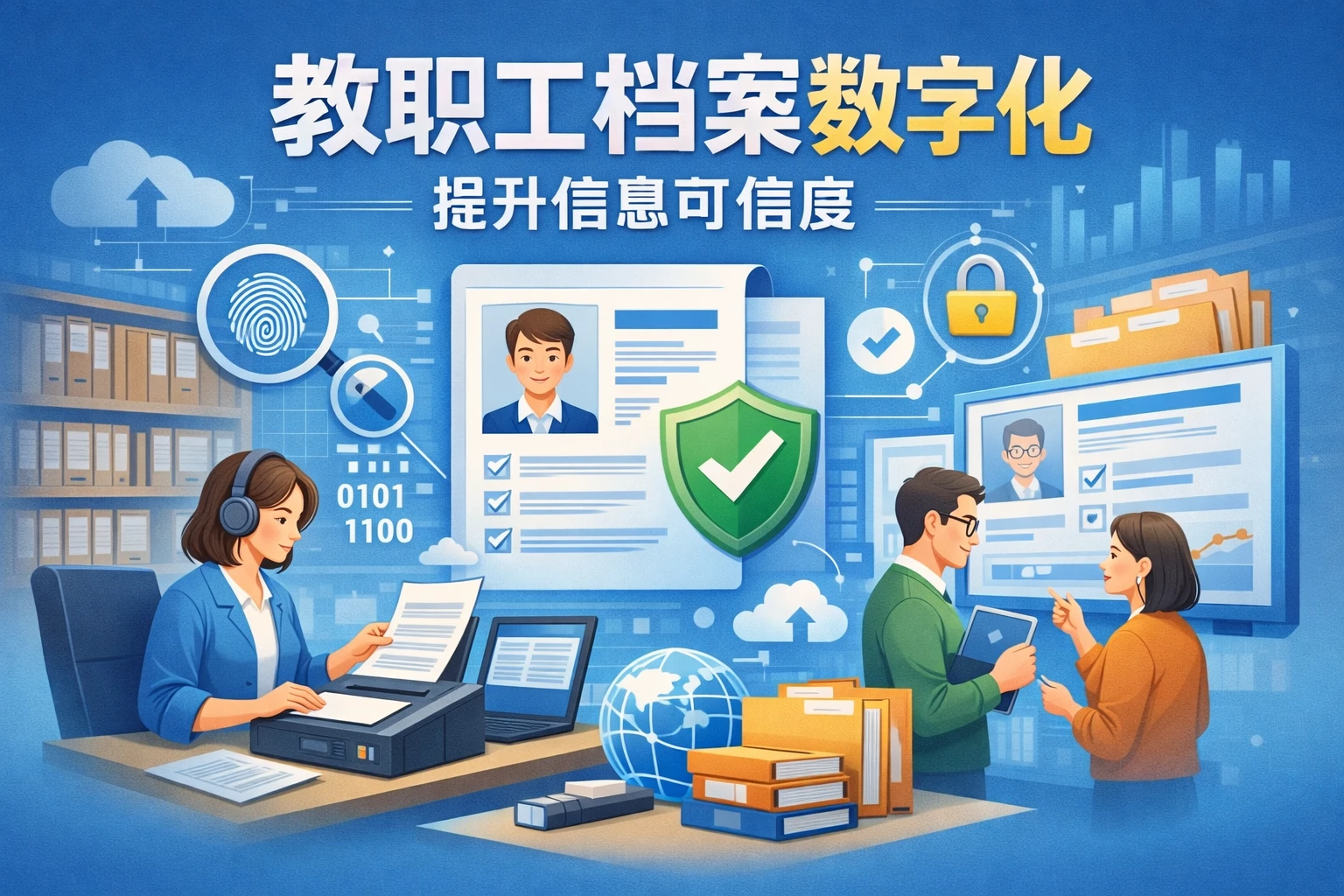 教职工档案数字化提升信息可信度