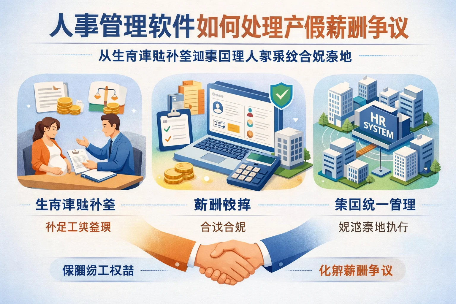 人事管理软件如何处理产假薪酬争议：从生育津贴补差到集团型人事系统合规落地