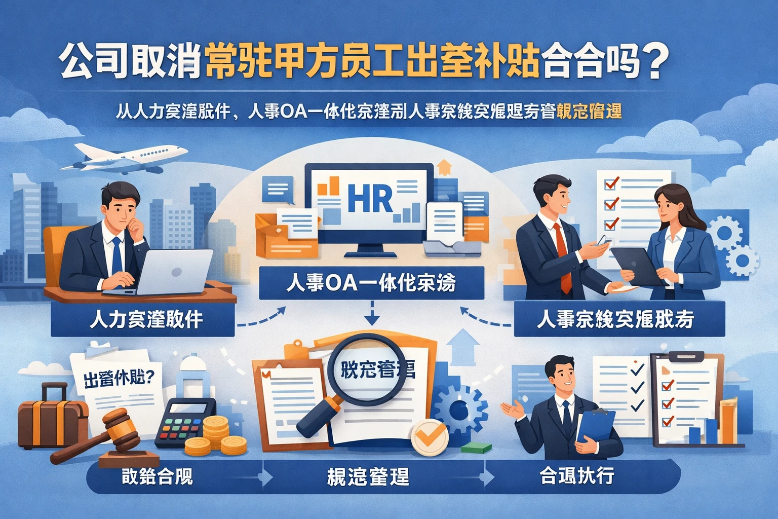 公司取消常驻甲方员工出差补贴合法吗？从人力资源软件、人事OA一体化系统到人事系统实施服务看规范管理