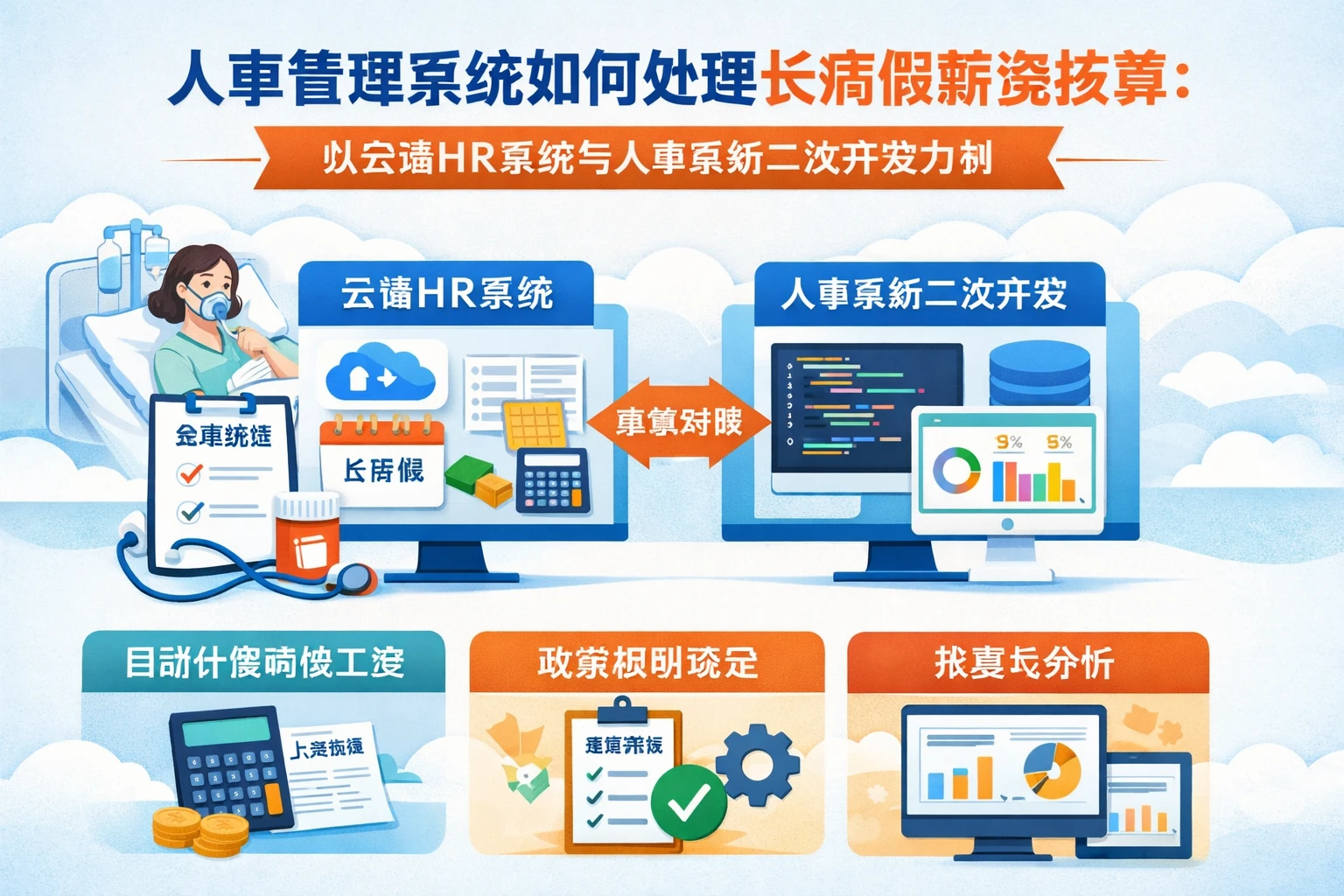 人事管理系统如何处理长病假薪资核算：以云端HR系统与人事系统二次开发为例