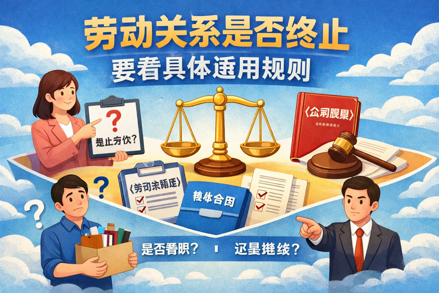 劳动关系是否终止，要看具体适用规则