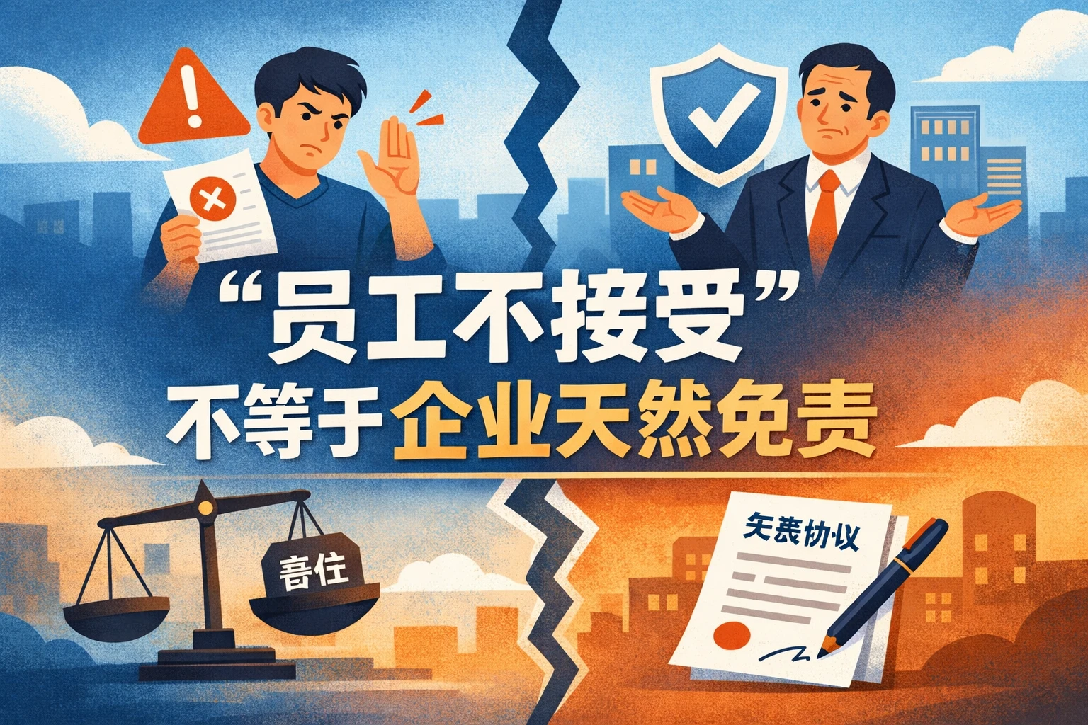 “员工不接受”不等于企业天然免责
