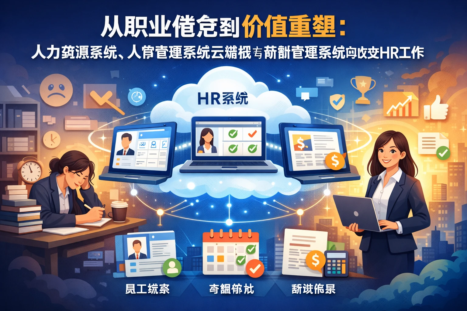 从职业倦怠到价值重塑：人力资源系统、人事管理系统云端版与薪酬管理系统如何改变HR工作