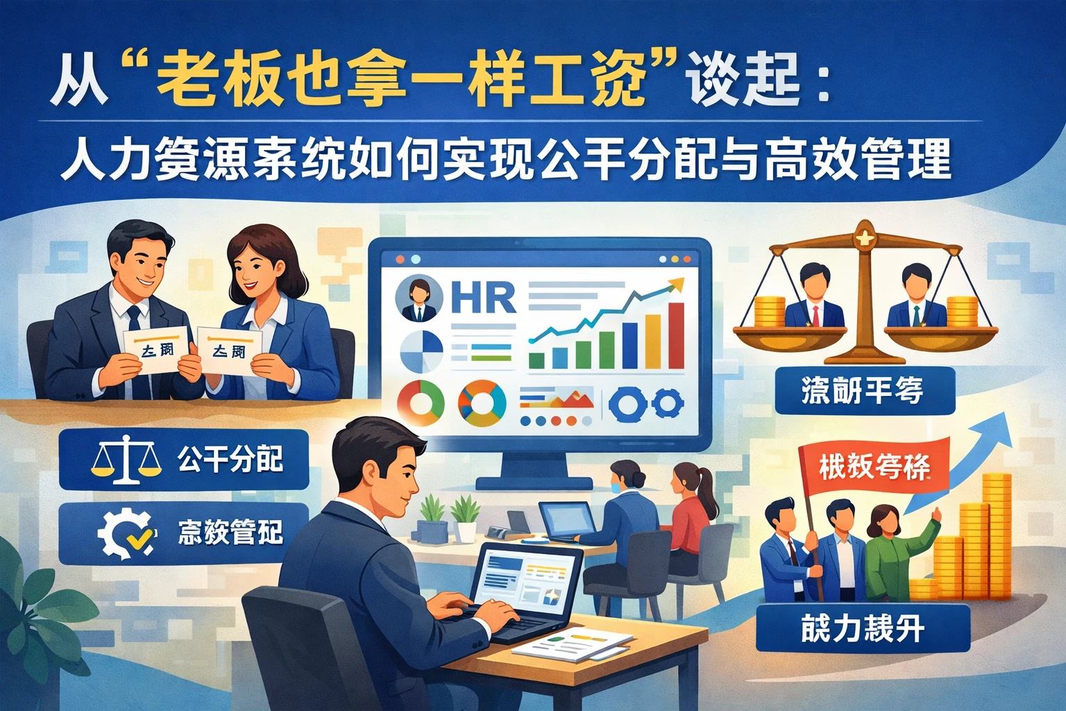 从“老板也拿一样工资”谈起：人力资源系统如何实现公平分配与高效管理