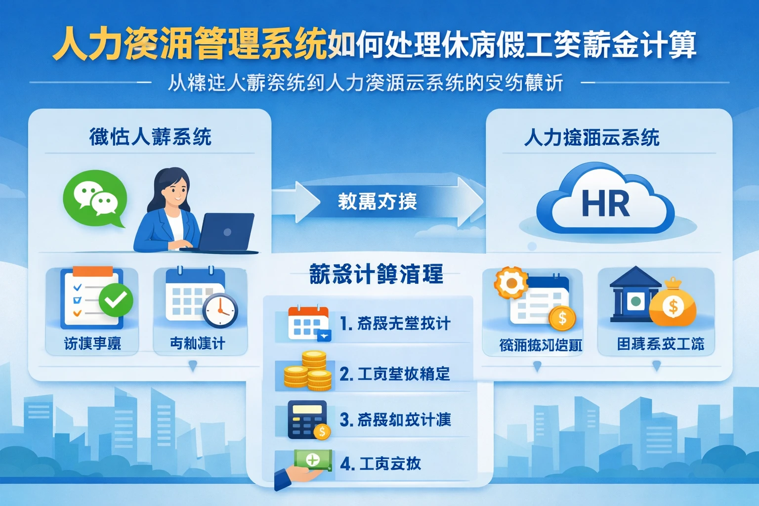 人力资源管理系统如何处理休病假工资薪金计算：从微信人事系统到人力资源云系统的实务解析