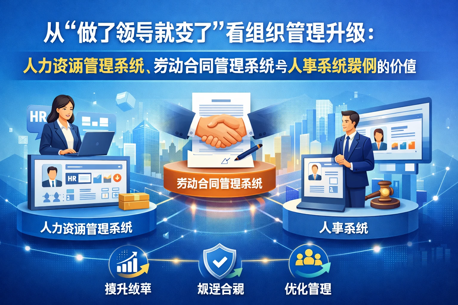 从“做了领导就变了”看组织管理升级：人力资源管理系统、劳动合同管理系统与人事系统案例的价值
