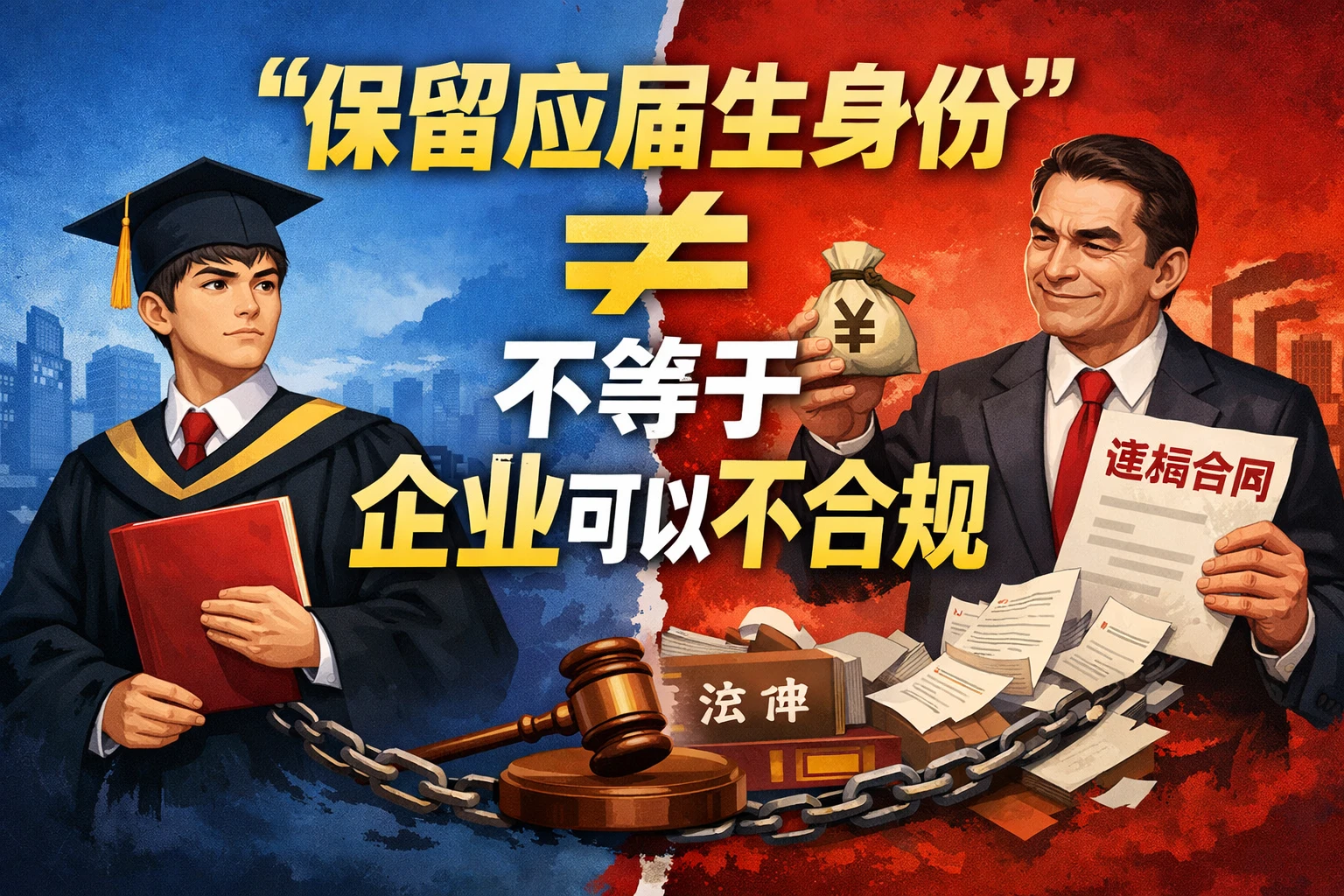 “保留应届生身份”不等于企业可以不合规