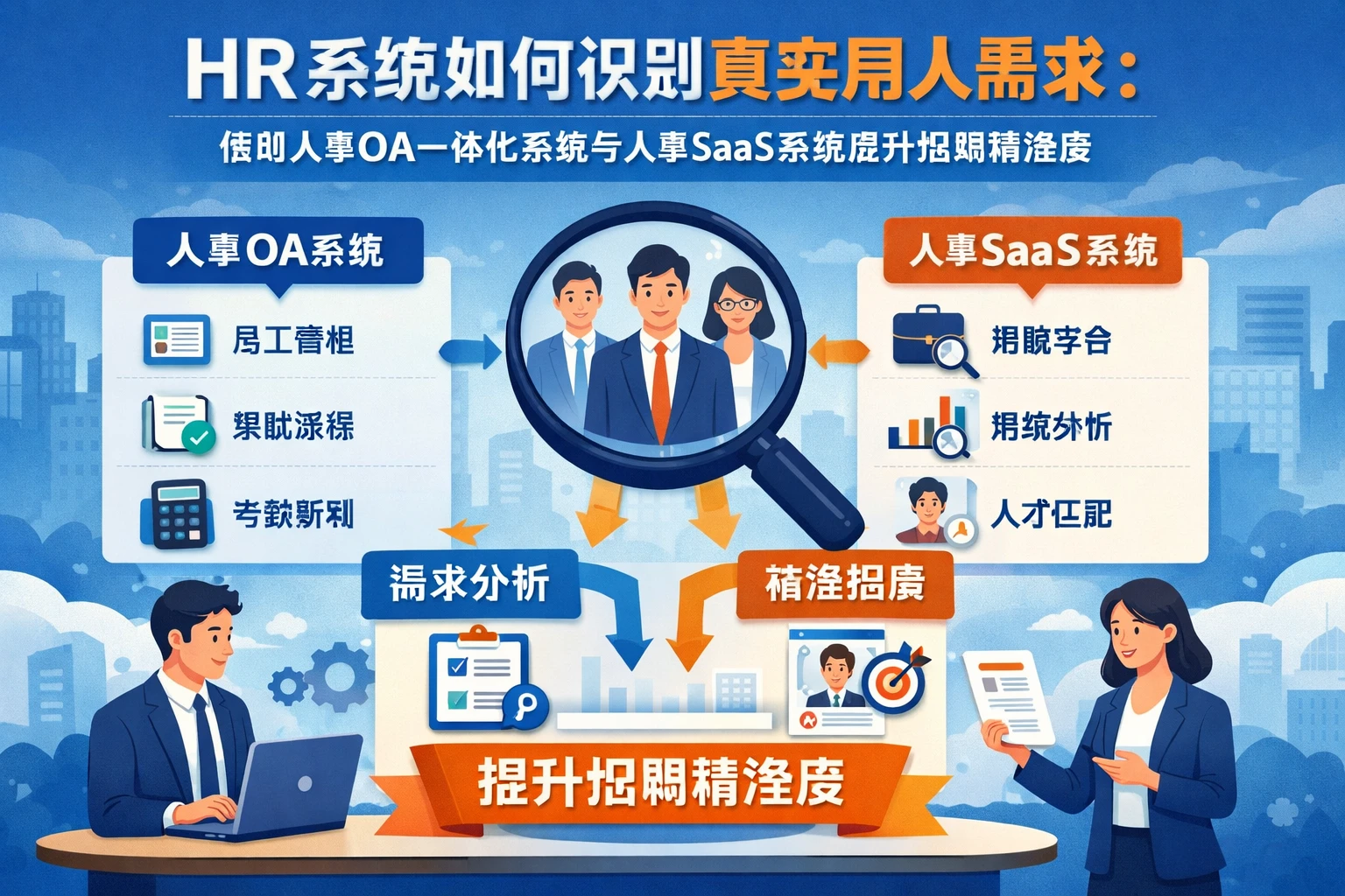 HR系统如何识别真实用人需求：借助人事OA一体化系统与人事SaaS系统提升招聘精准度
