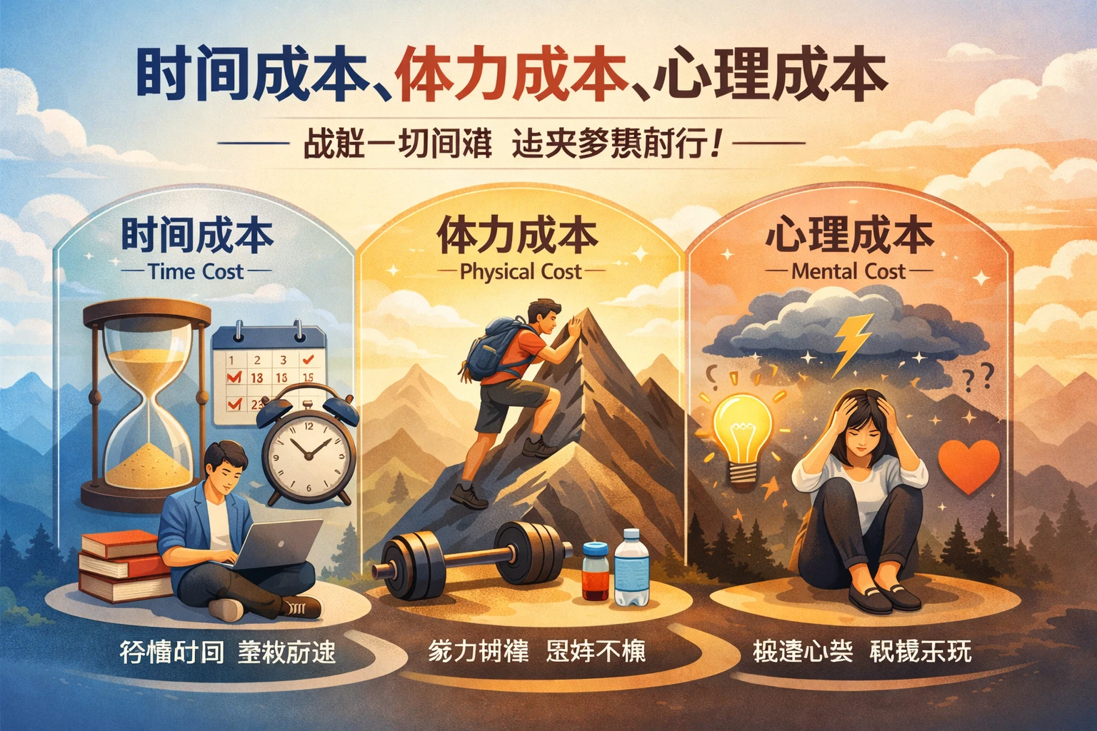 激励要覆盖“时间成本、体力成本、心理成本”