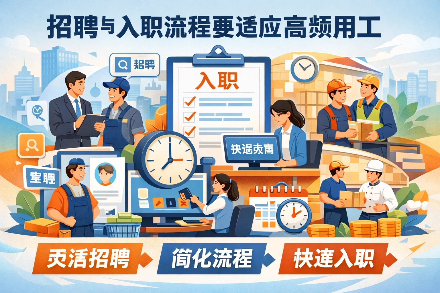 招聘与入职流程要适应高频用工