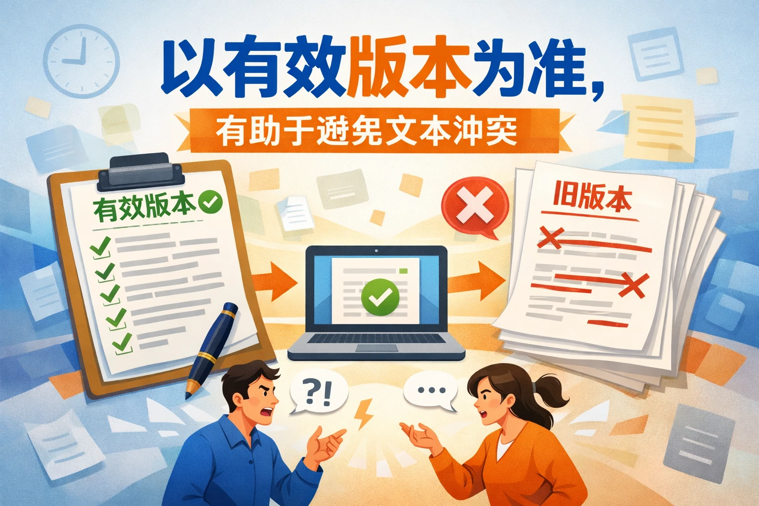 以有效版本为准，有助于避免文本冲突