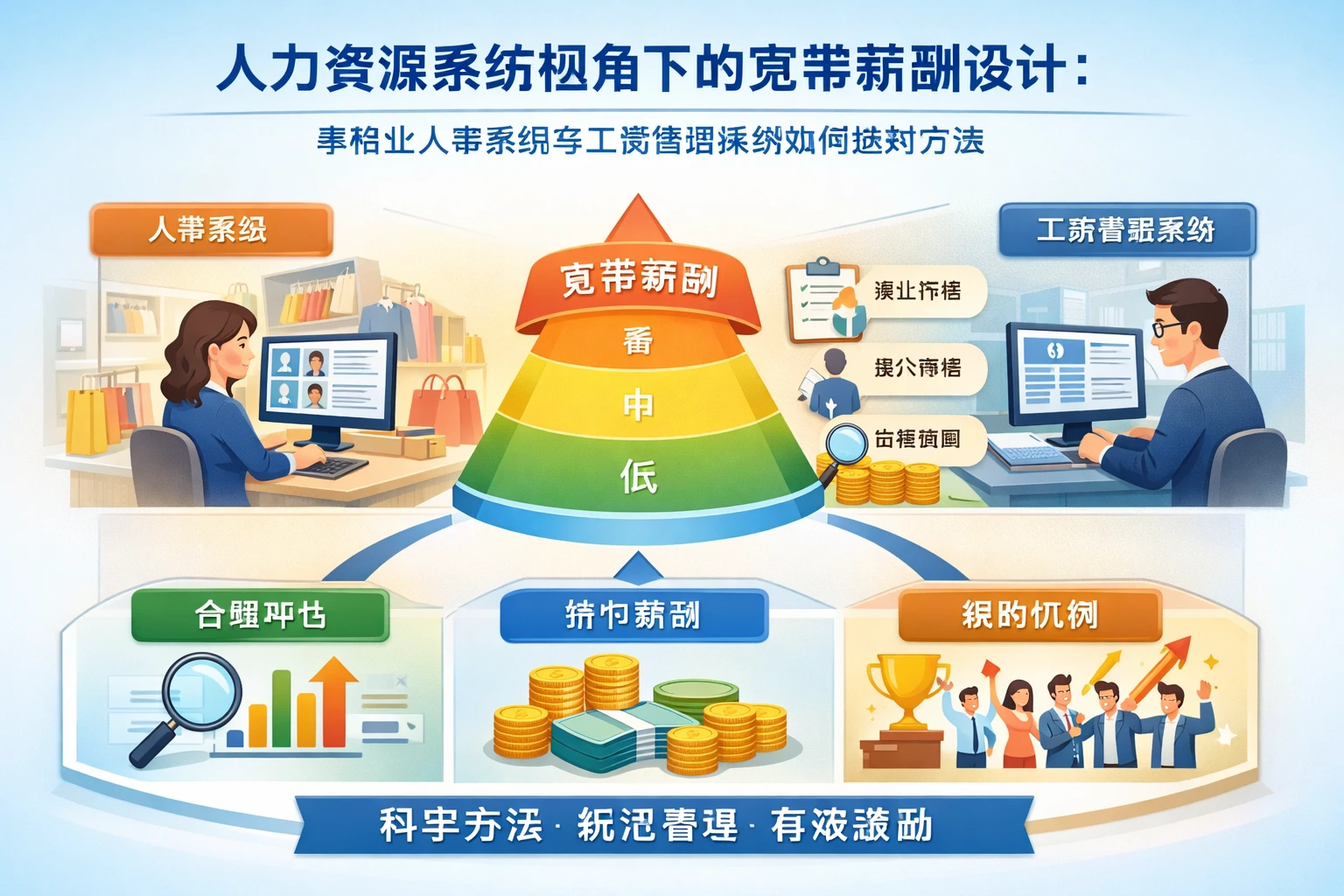 人力资源系统视角下的宽带薪酬设计：零售业人事系统与工资管理系统如何选对方法