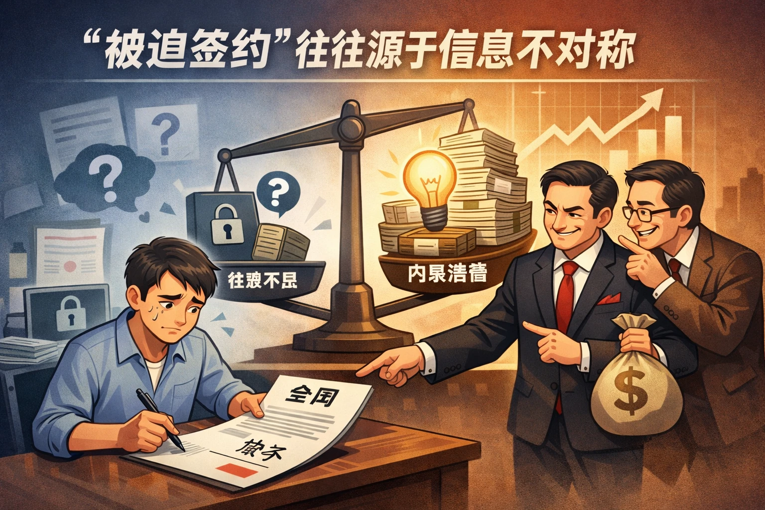 “被迫签约”往往源于信息不对称