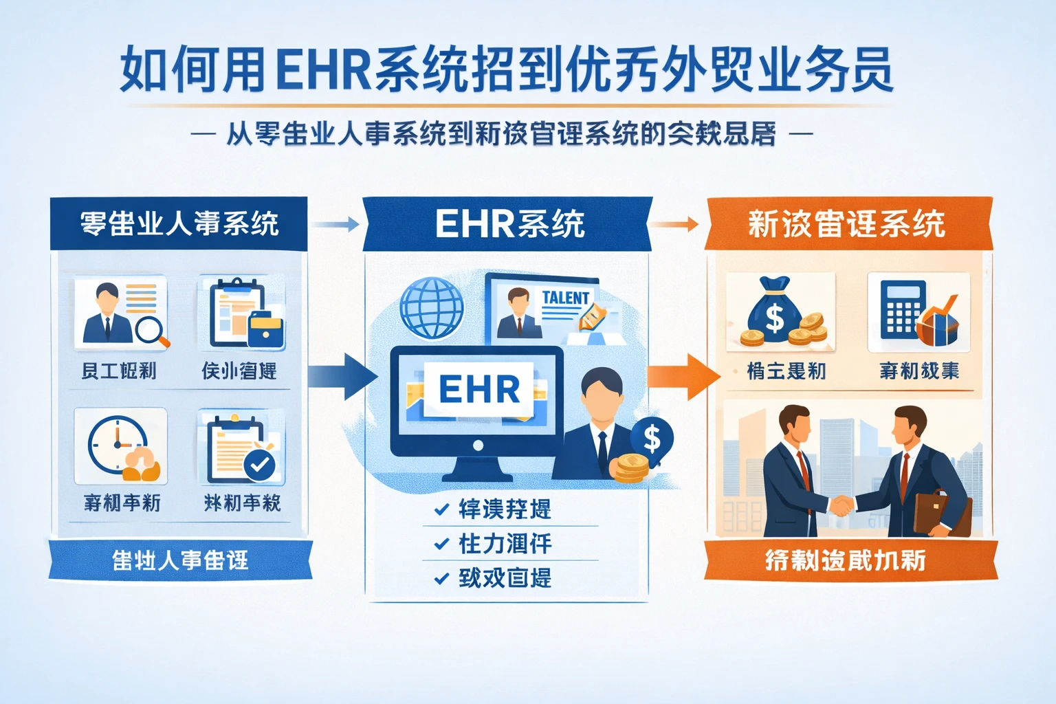 如何用ehr系统招到优秀外贸业务员:从零售业人事系统到薪资管理系统的实战思路