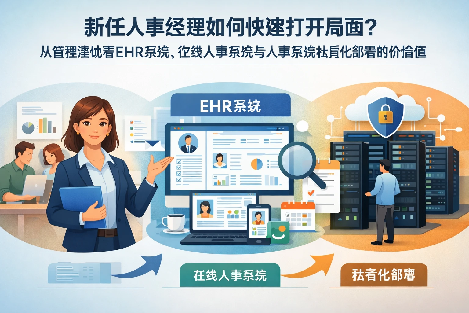 新任人事经理如何快速打开局面？从管理落地看ehr系统、在线人事系统与人事系统私有化部署的价值