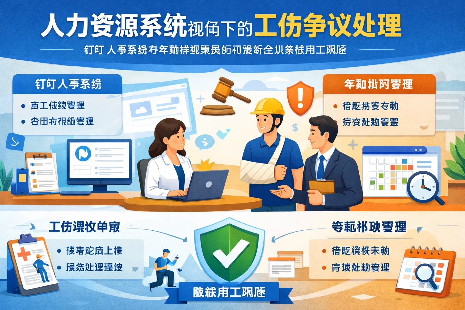 人力资源系统视角下的工伤争议处理：钉钉人事系统与考勤排班系统如何帮助企业降低用工风险