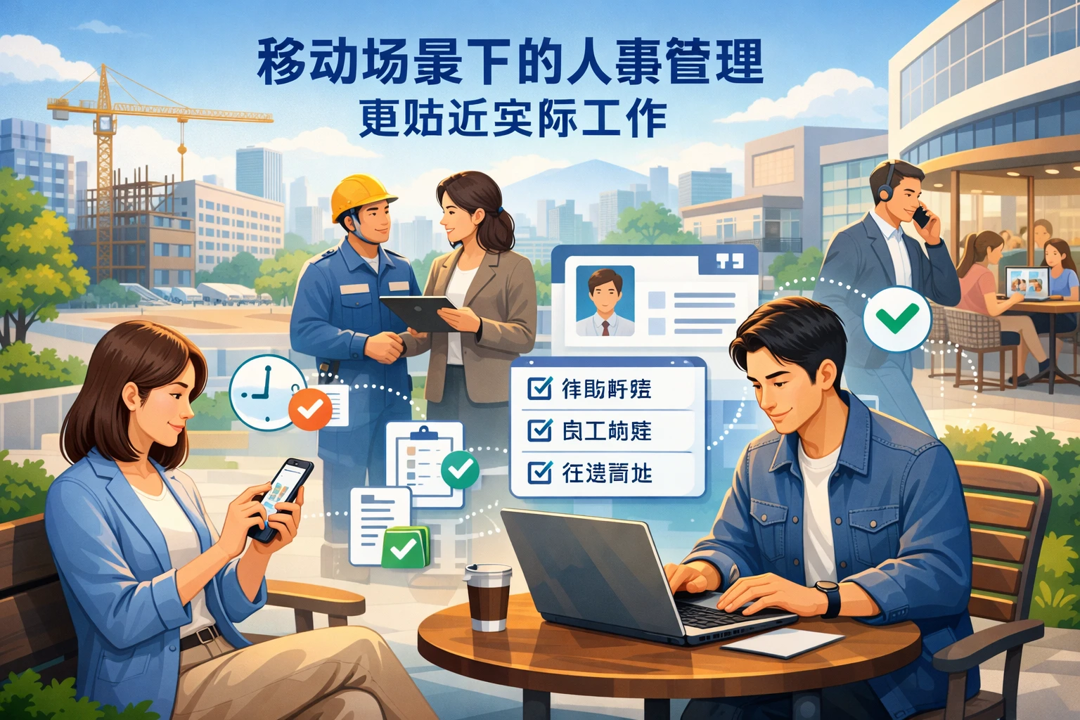 移动场景下的人事管理更贴近实际工作