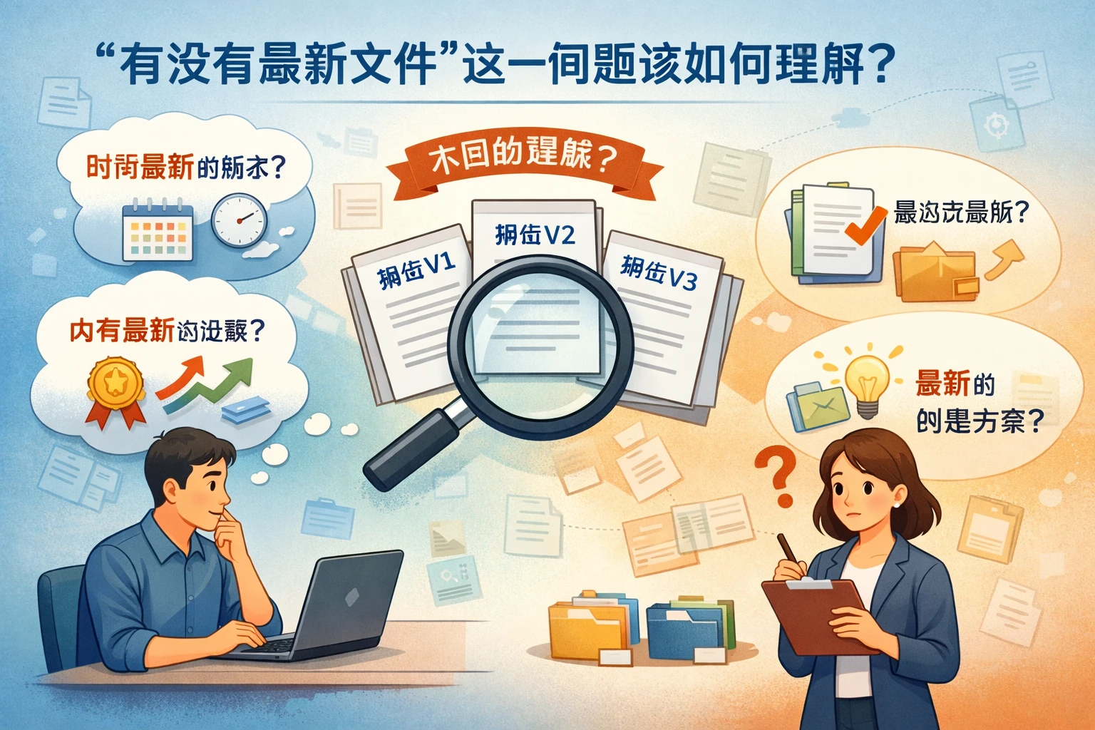 “有没有最新文件”这一问题该如何理解