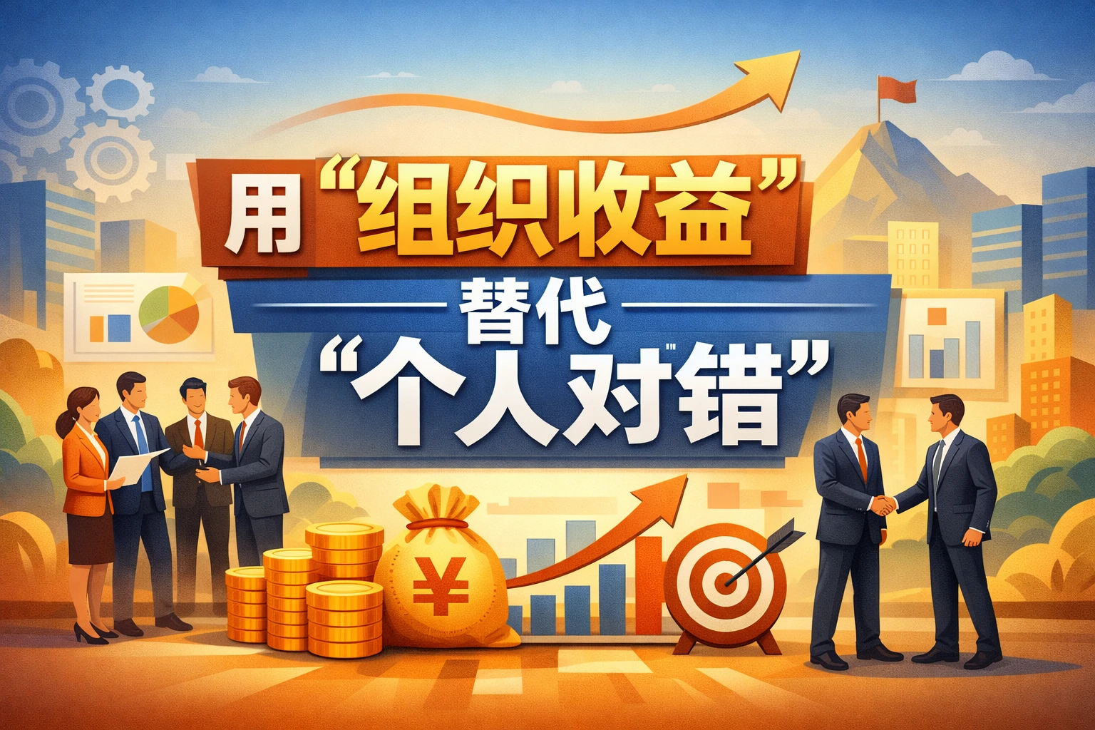 用“组织收益”替代“个人对错”