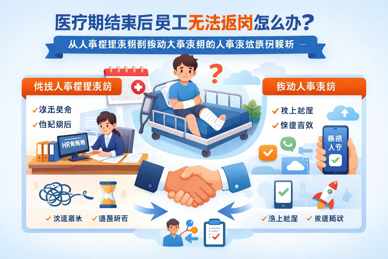 医疗期结束后员工无法返岗怎么办？从人事管理系统到移动人事系统的人事系统案例解析