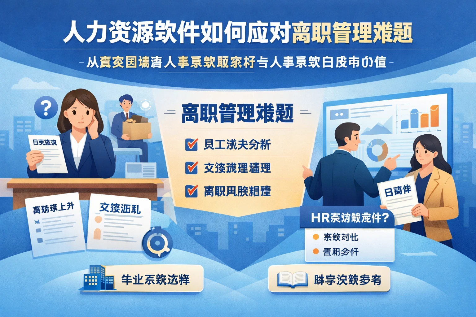 人力资源软件如何应对离职管理难题:从真实困境看人事系统哪家好与人事系统白皮书价值