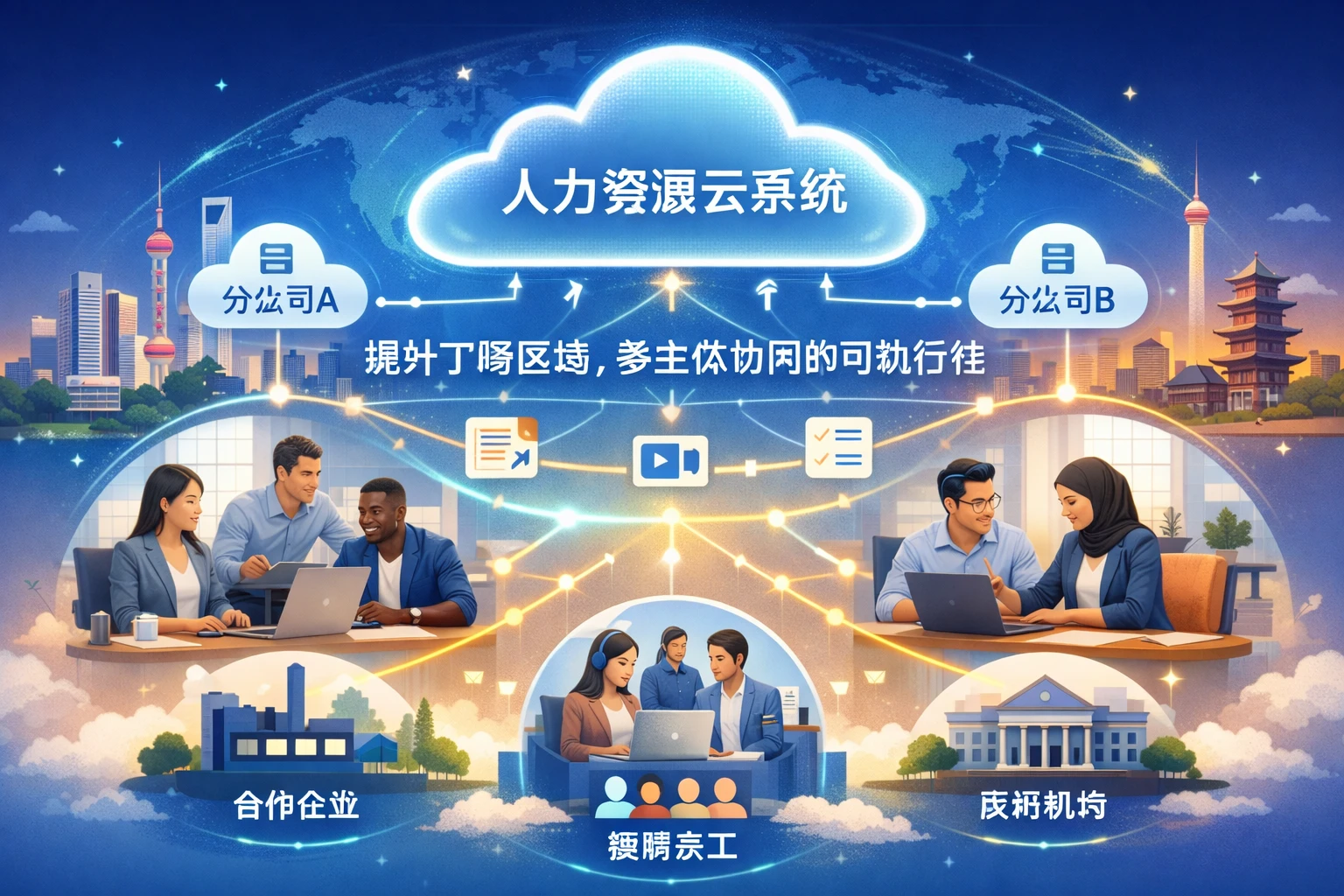 人力资源云系统提升了跨区域、多主体协同的可执行性