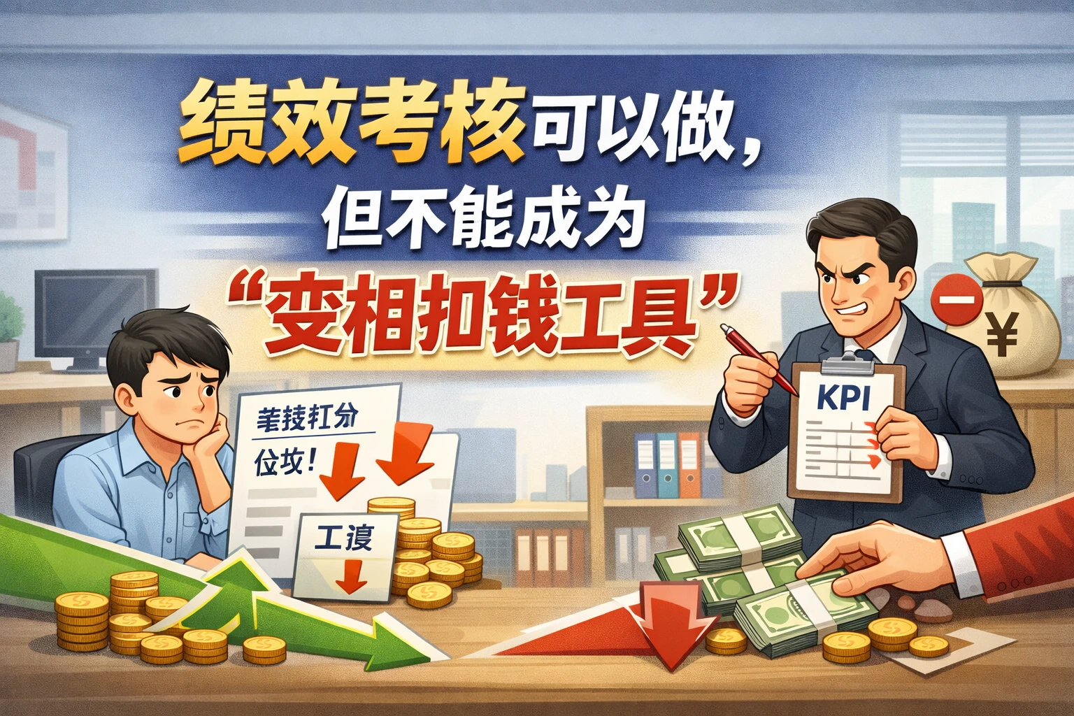 绩效考核可以做，但不能成为“变相扣钱工具”