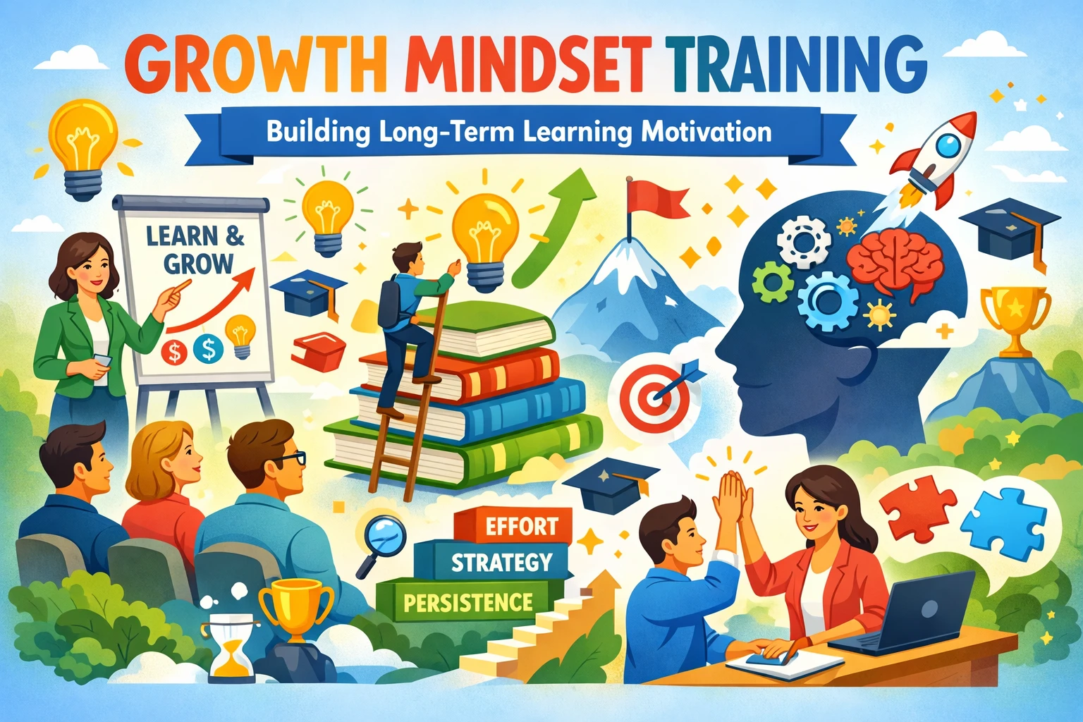 成长型思维培训，帮助员工建立长期学习动机