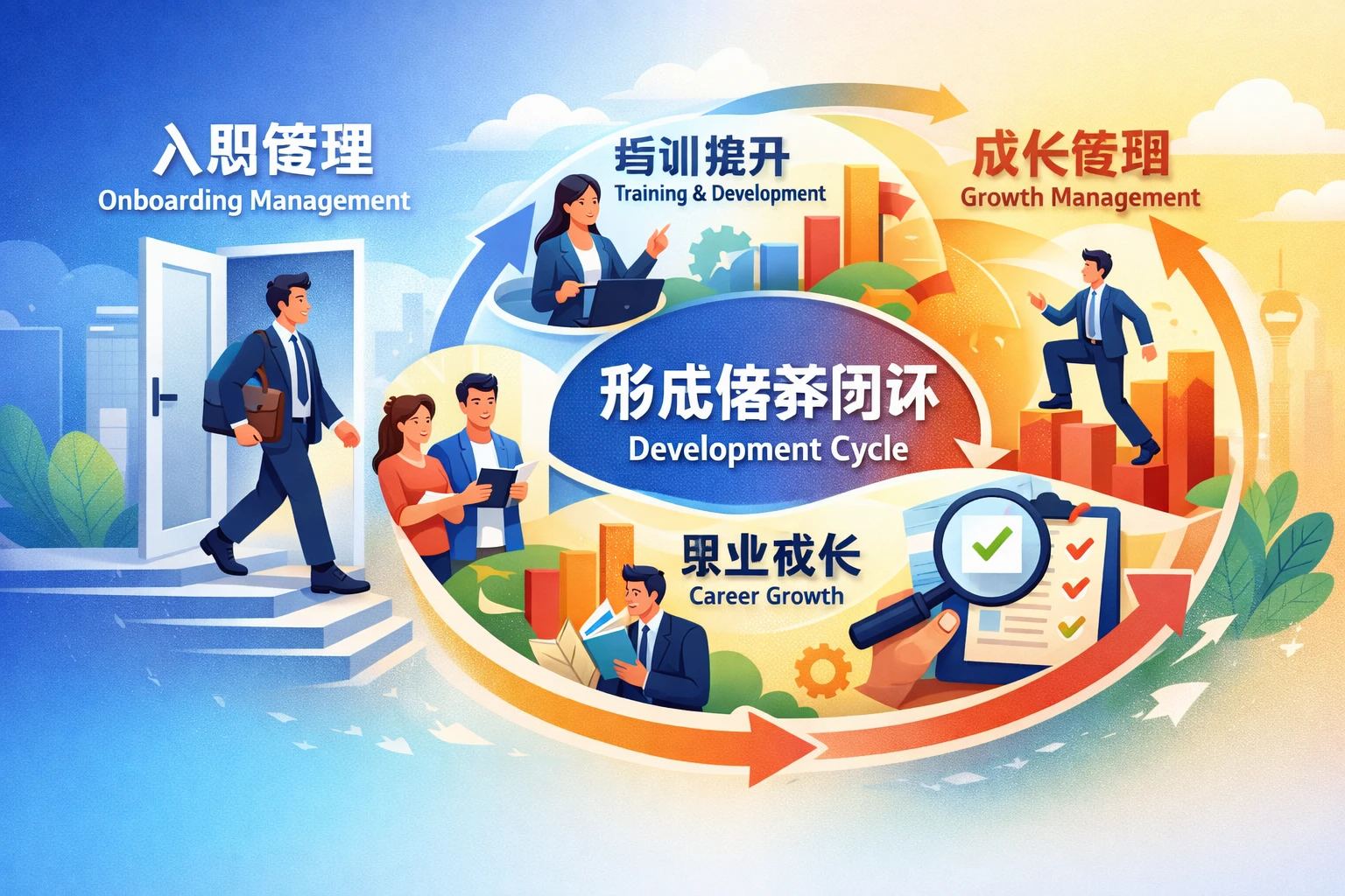 从“入职管理”转向“成长管理”，形成培养闭环