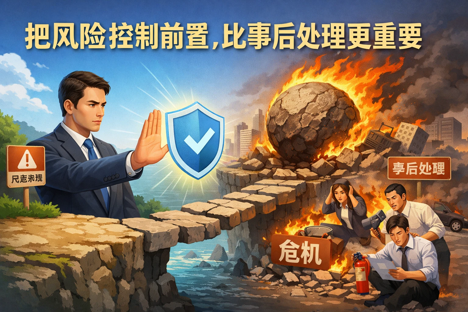 把风险控制前置，比事后处理更重要