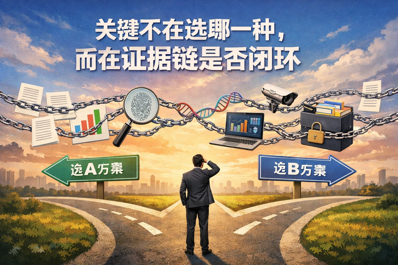 关键不在选哪一种，而在证据链是否闭环