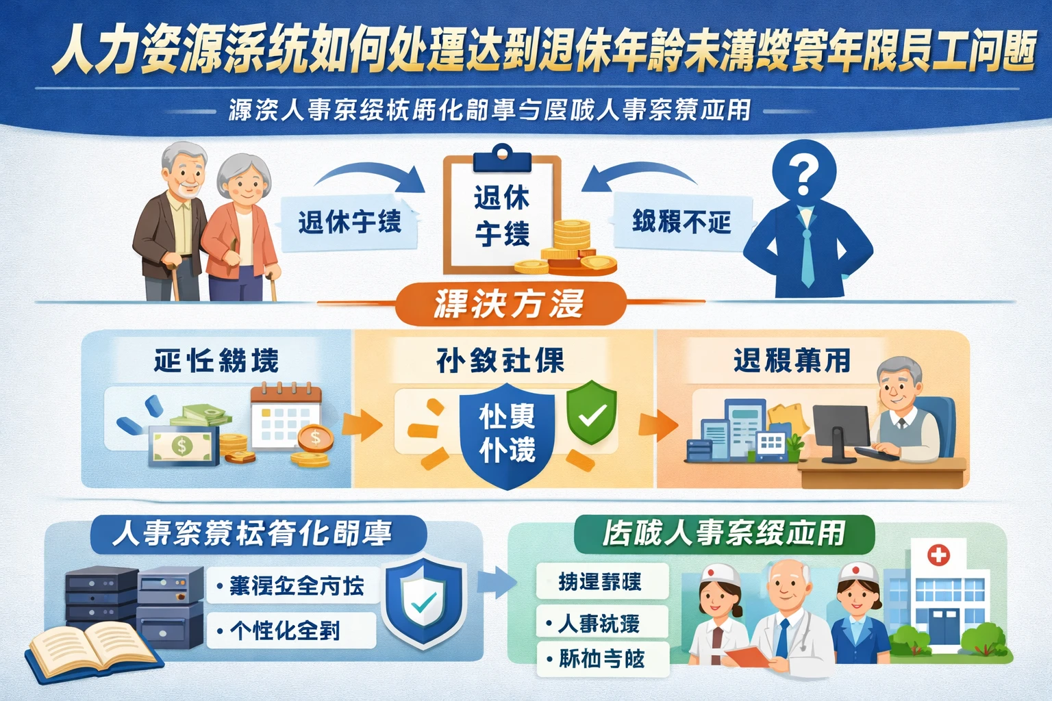 人力资源系统如何处理达到退休年龄未满缴费年限员工问题：兼谈人事系统私有化部署与医院人事系统应用