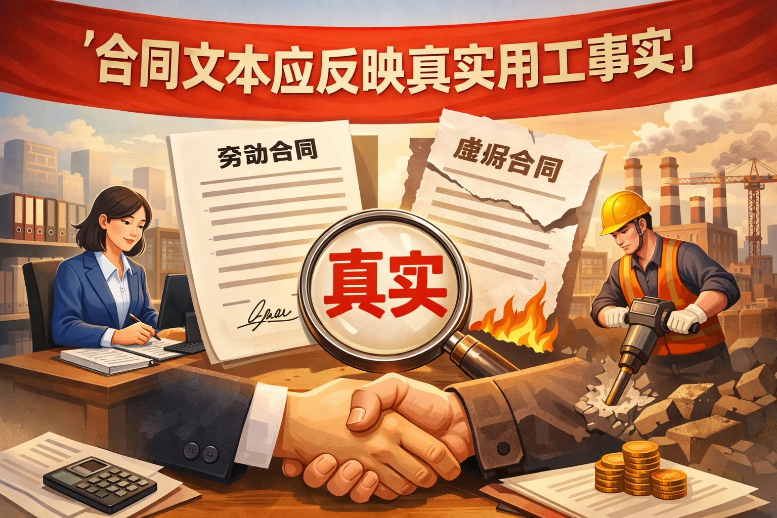 合同文本应反映真实用工事实