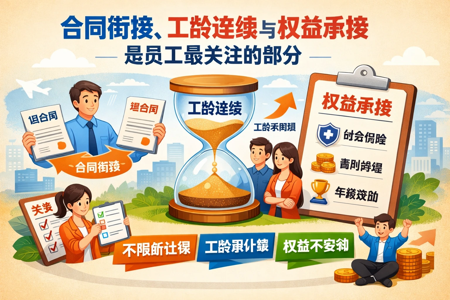 合同衔接、工龄连续与权益承接是员工最关注的部分