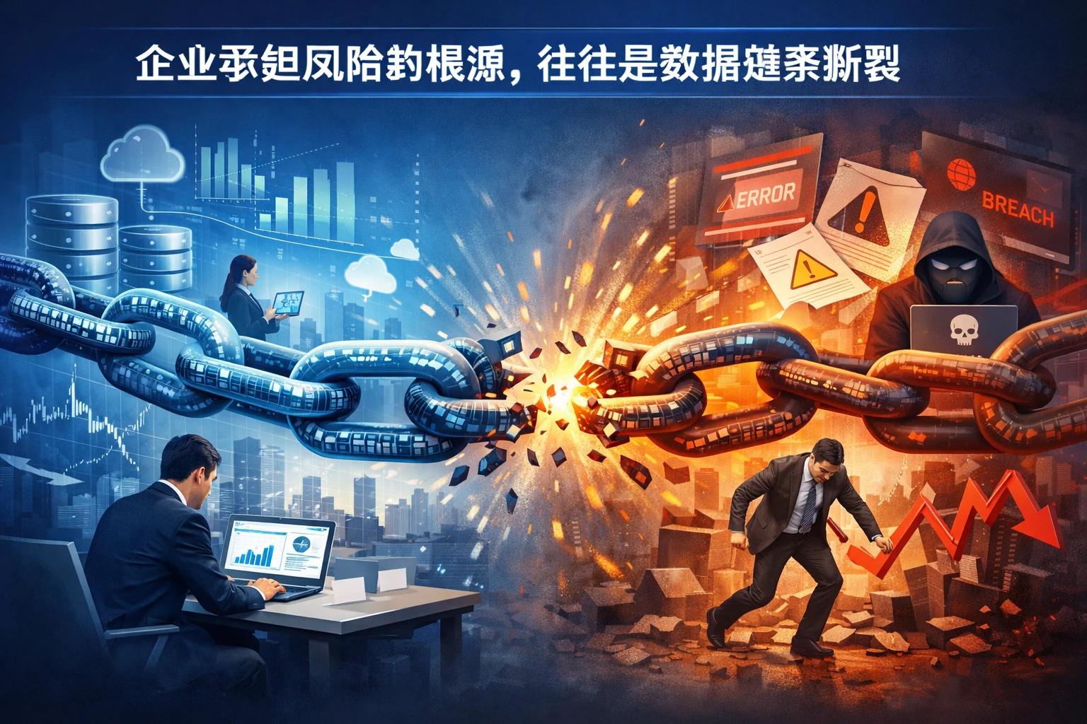 企业承担风险的根源，往往是数据链条断裂
