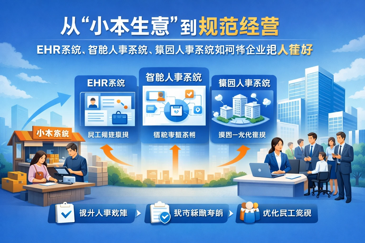 从“小本生意”到规范经营：ehr系统、智能人事系统、集团人事系统如何帮企业把人管好