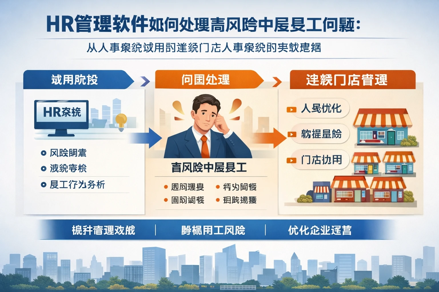 HR管理软件如何处理高风险中层员工问题：从人事系统试用到连锁门店人事系统的实战思路