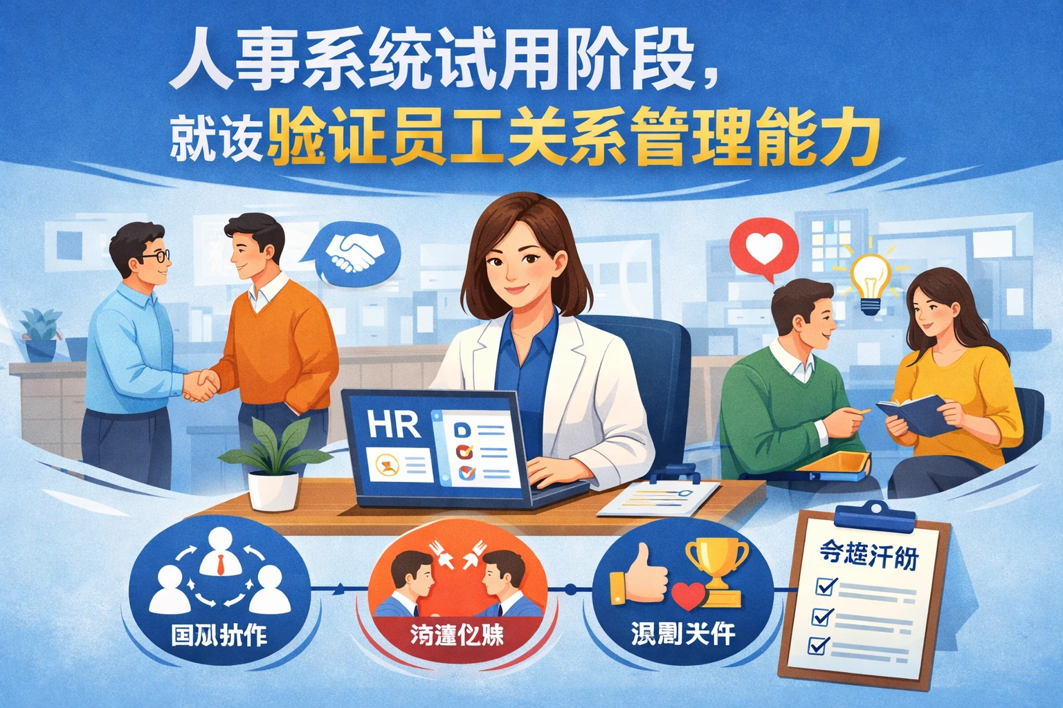 人事系统试用阶段，就该验证员工关系管理能力