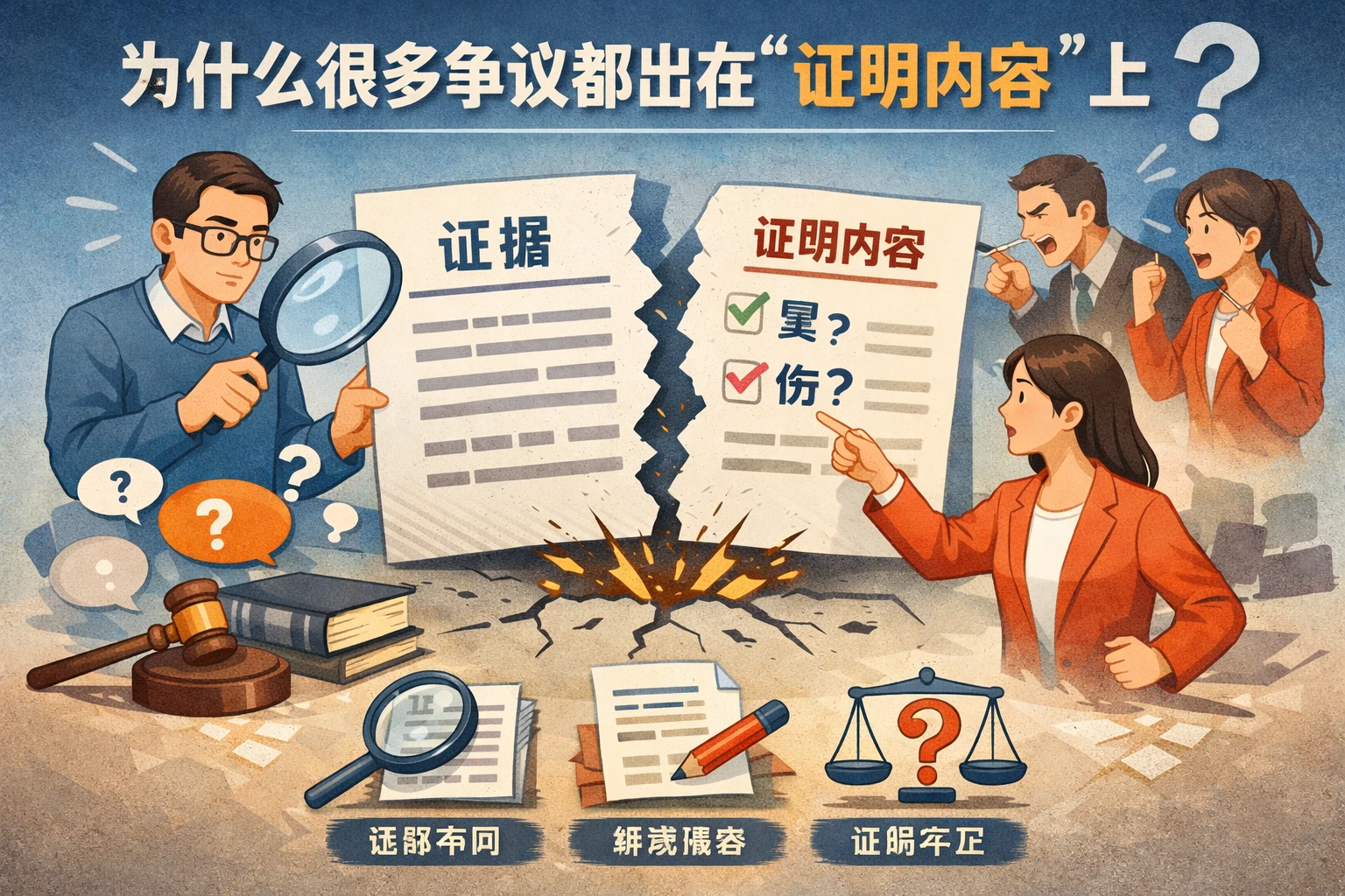 为什么很多争议都出在“证明内容”上