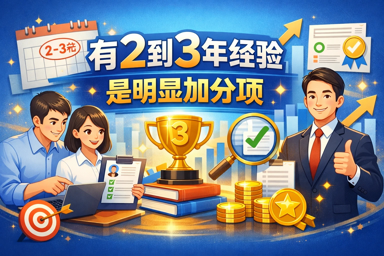 有2到3年经验，是明显加分项