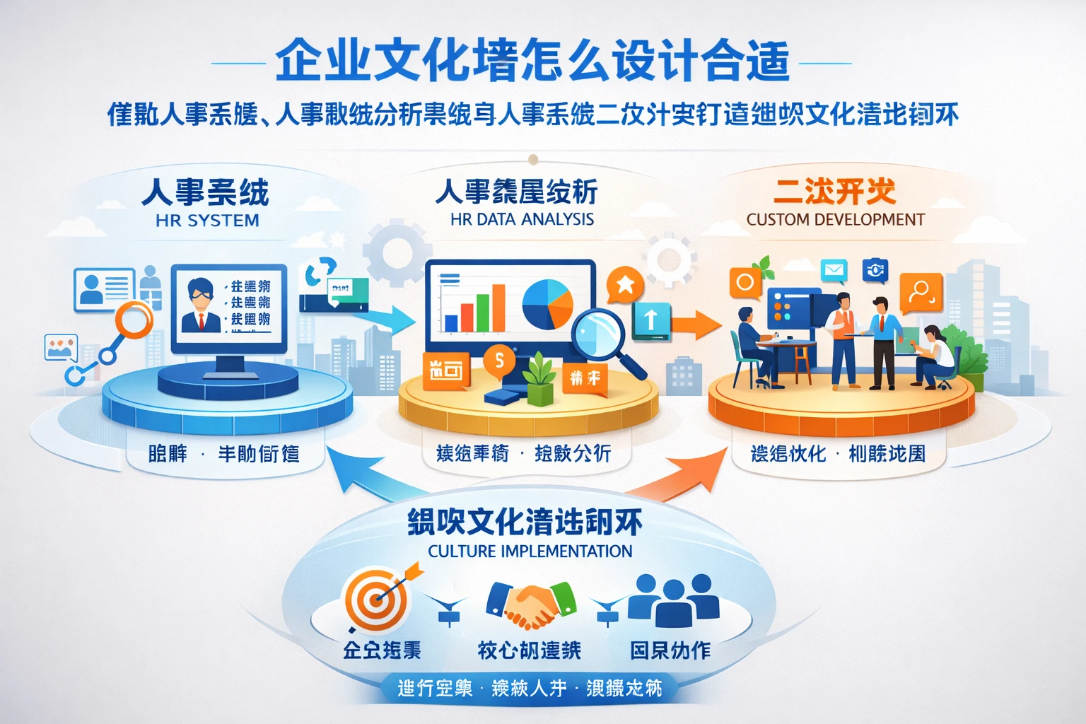 企业文化墙怎么设计合适:借助人事系统、人事数据分析系统与人事系统二次开发打造组织文化落地闭环