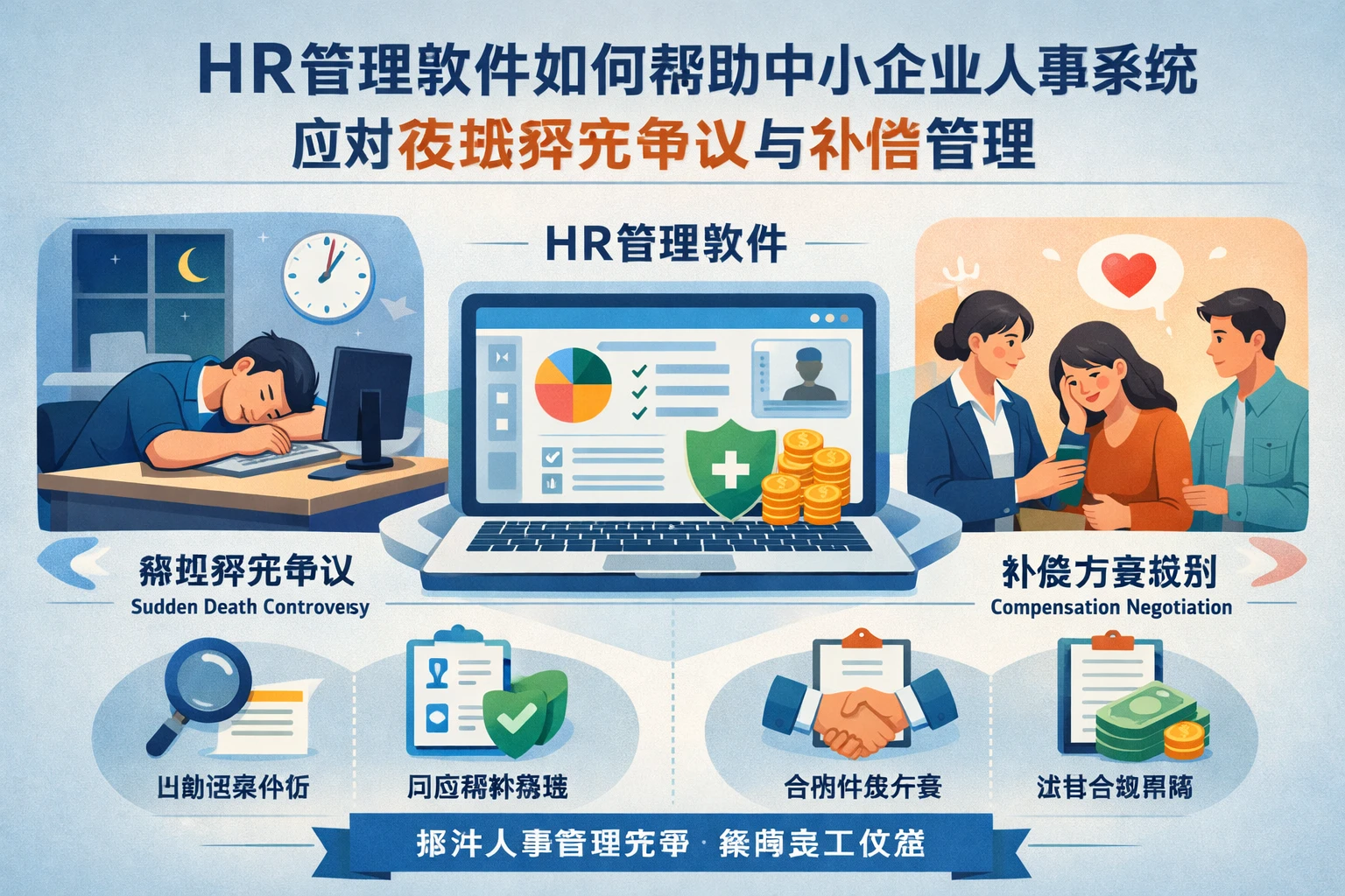 HR管理软件如何帮助中小企业人事系统应对夜班猝死争议与补偿管理