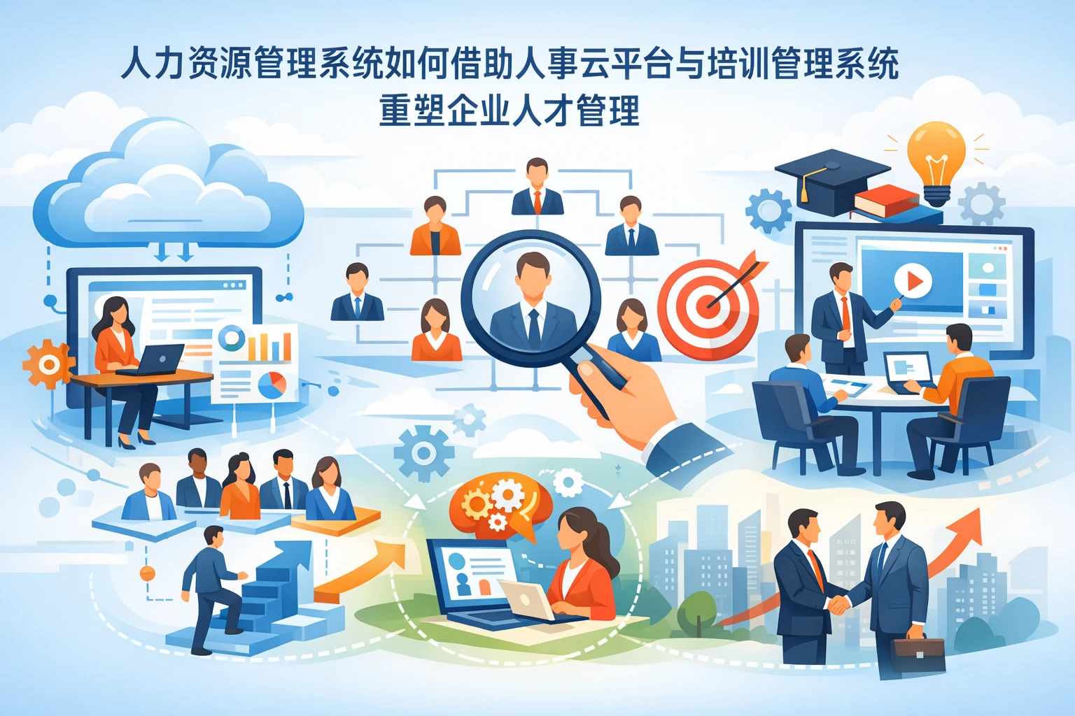 人力资源管理系统如何借助人事云平台与培训管理系统重塑企业人才管理