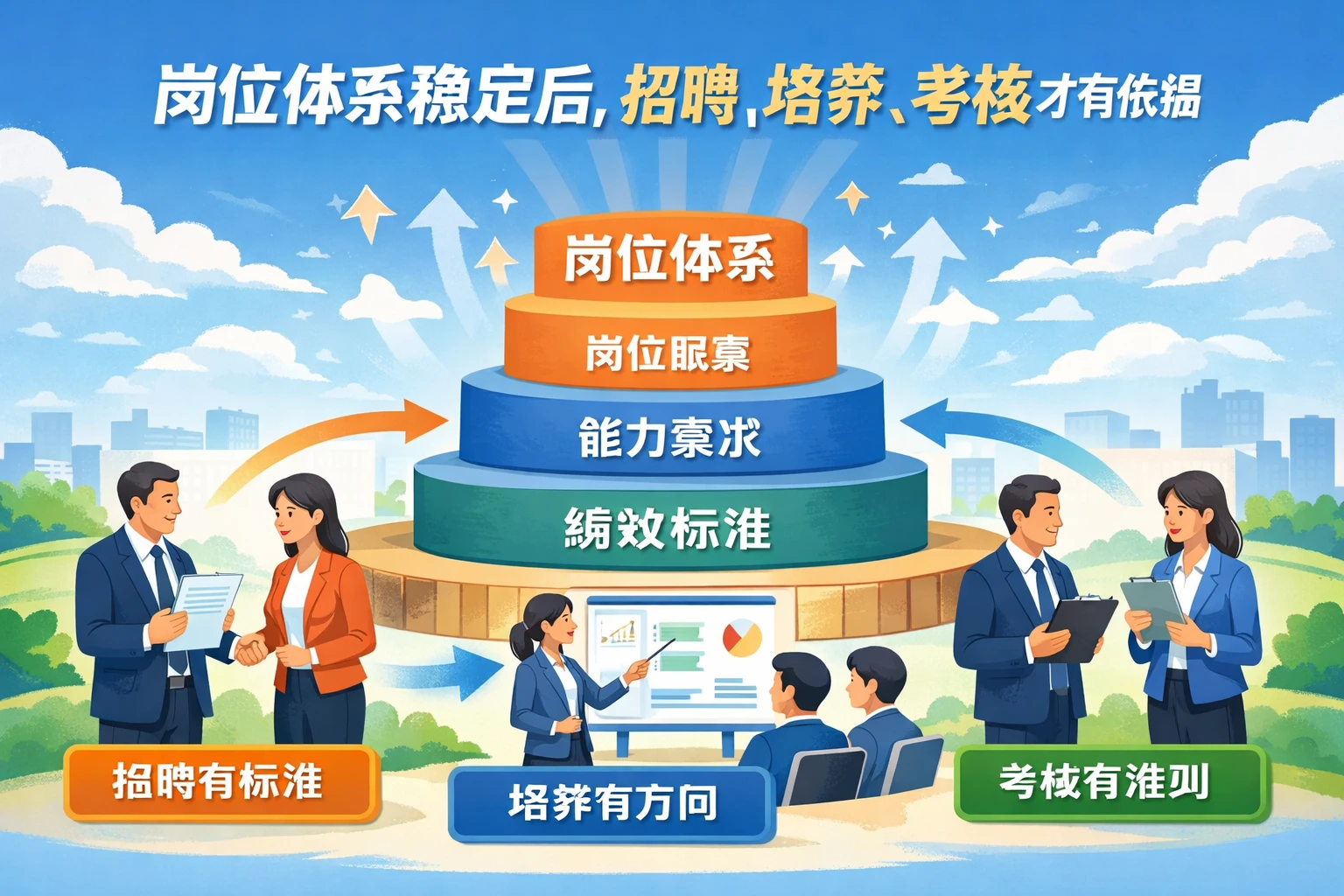 岗位体系稳定后,招聘、培养、考核才有依据